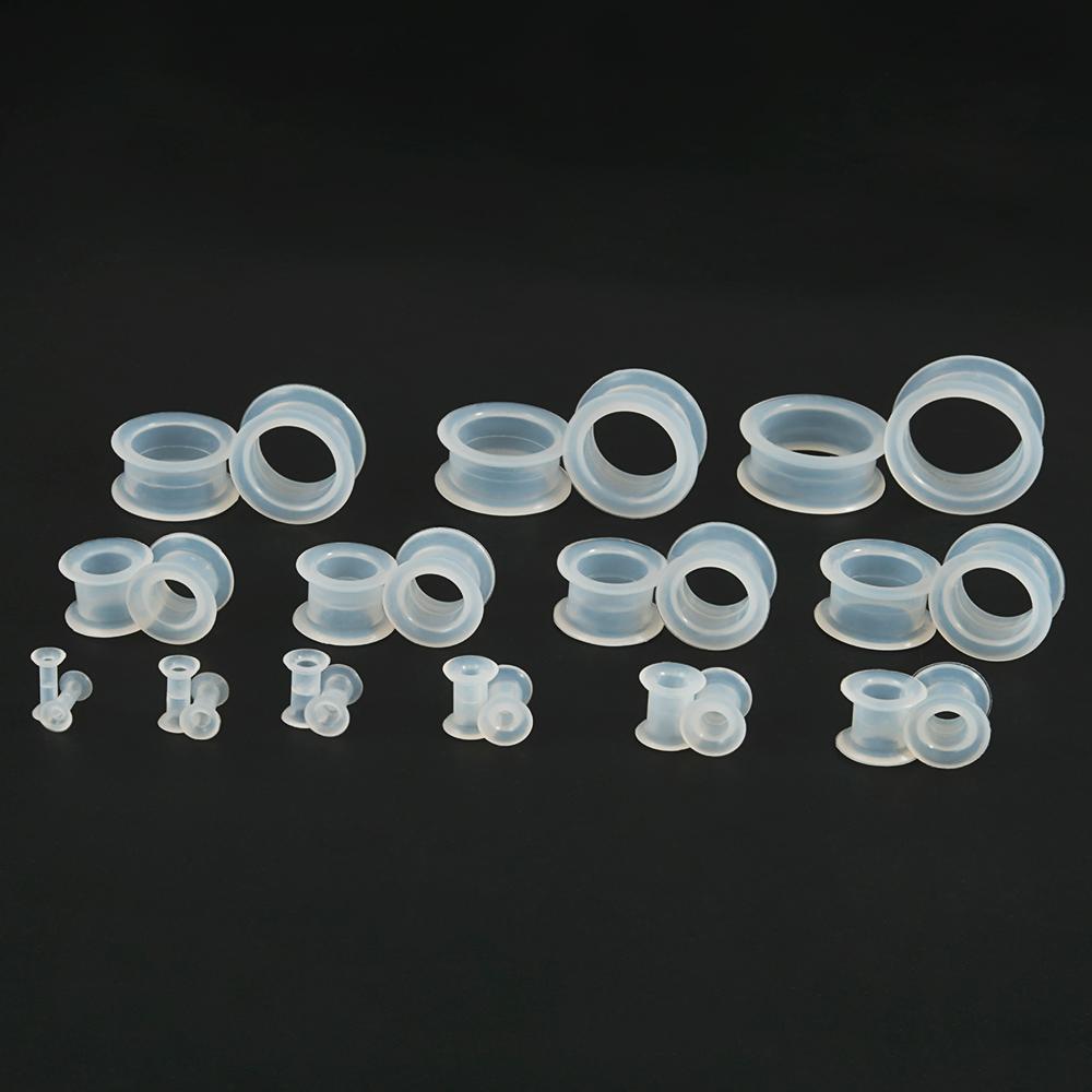 Pair-Clear medidores de orelha - Body Jewelry Gauge Sizes avaliação e preço