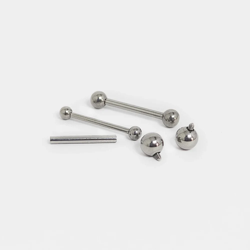 Astm f136 titânio piercing bar - Body Jewelry Nipple Rings avaliação e preço