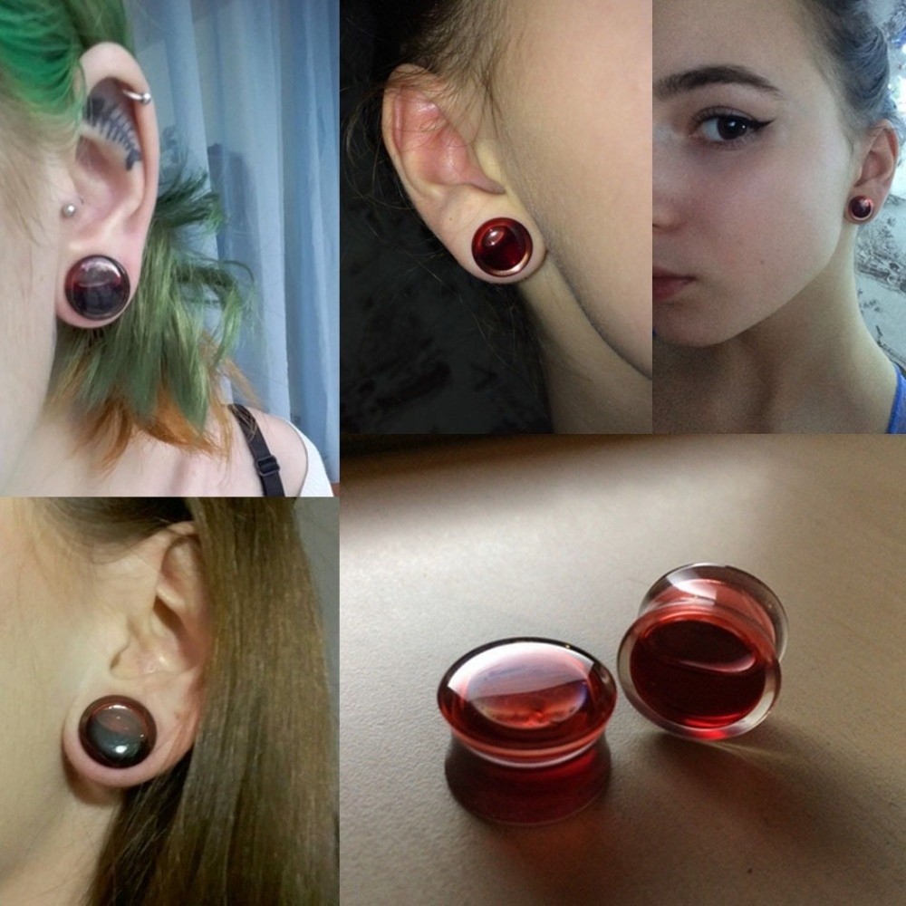 Plugue de Orelha Duplo em Acrí - Body Jewelry Gauges avaliação e preço