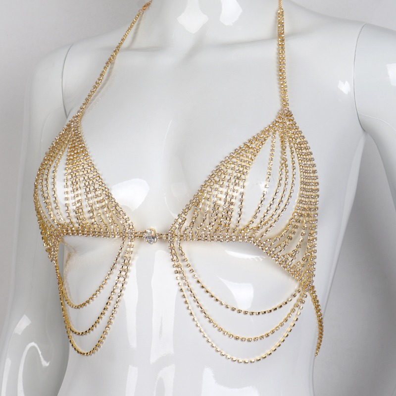 Corrente de Peito Flash Diamon - Body Jewelry Diamond avaliação e preço