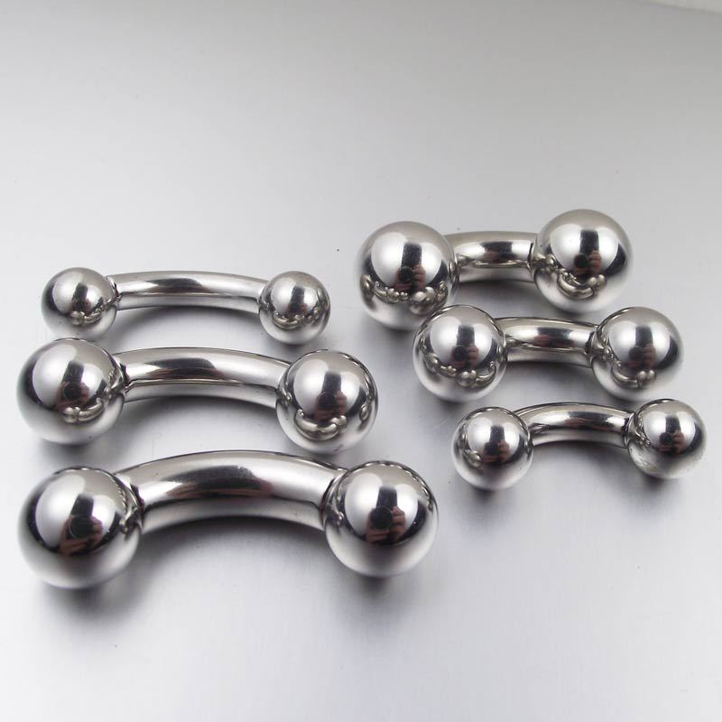 Aço inoxidável Barbell Anéis,  - Nipple Bar Curved avaliação e preço