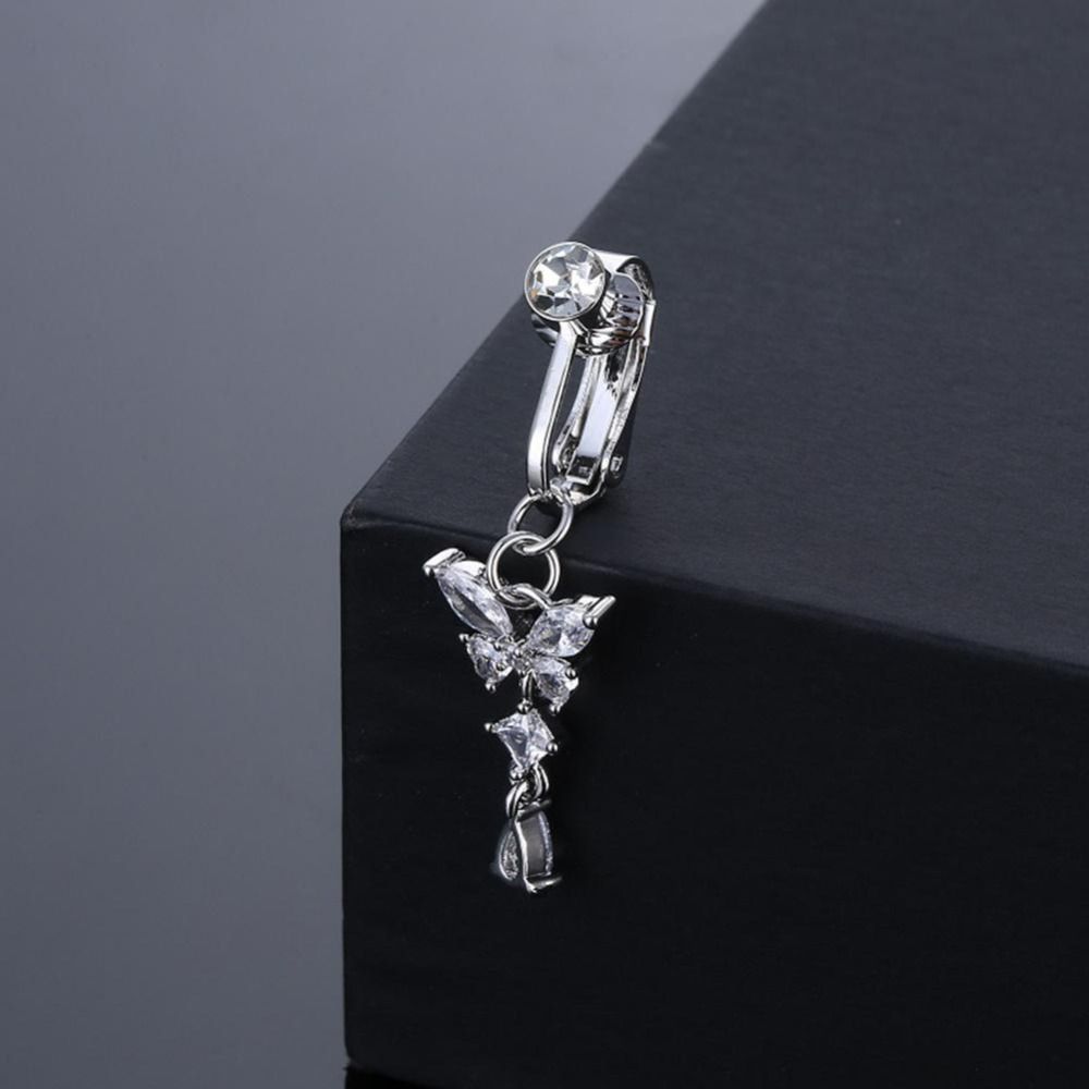 Anel de Umbigo Falso com Desig - Body Jewelry Belly Button Rings avaliação e preço