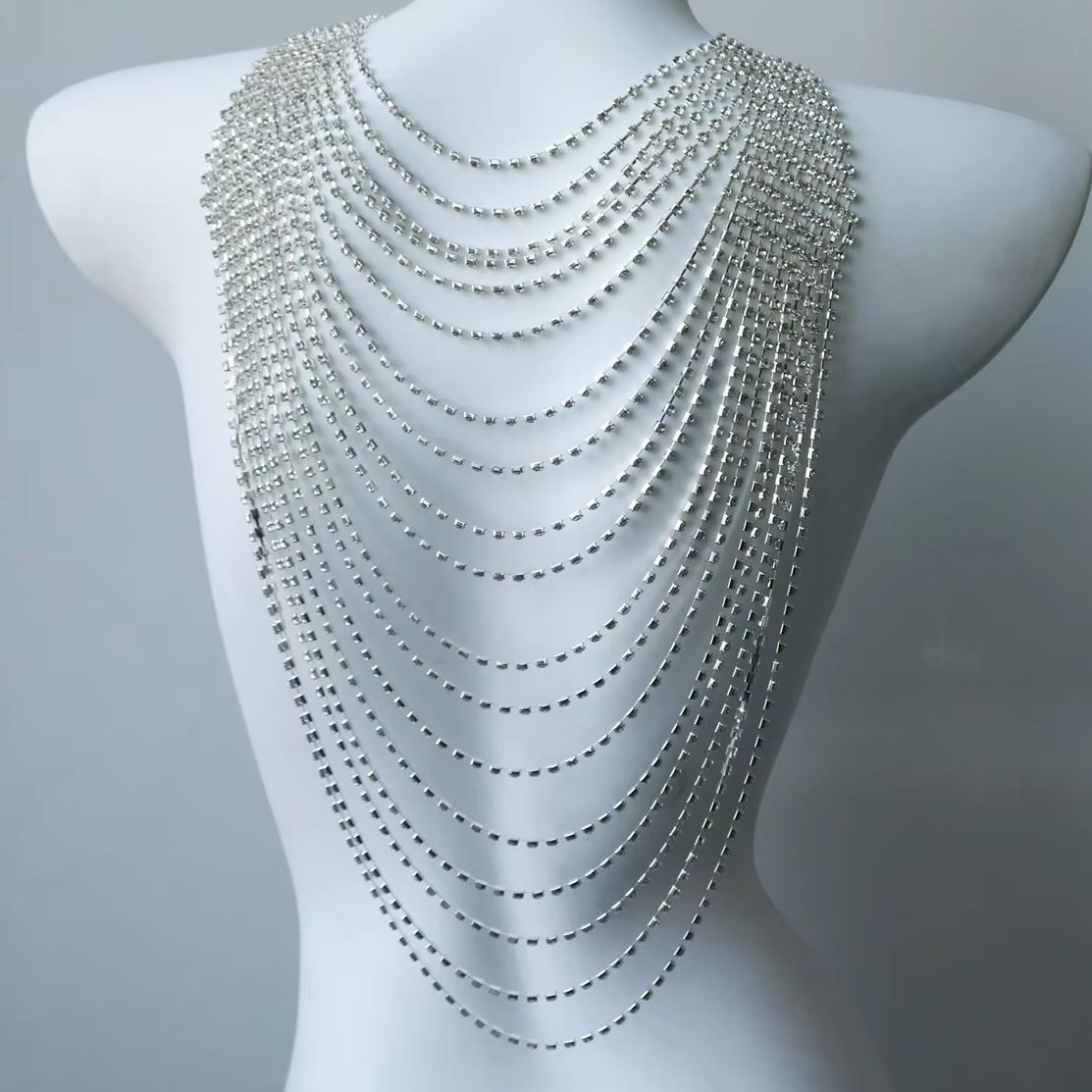 Corrente de Corpo Multicamadas - Body Jewelry Rhinestone avaliação e preço