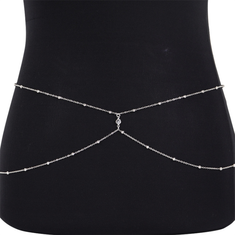 Correntes de barriga frisadas  - Body Jewelry Rhinestone avaliação e preço