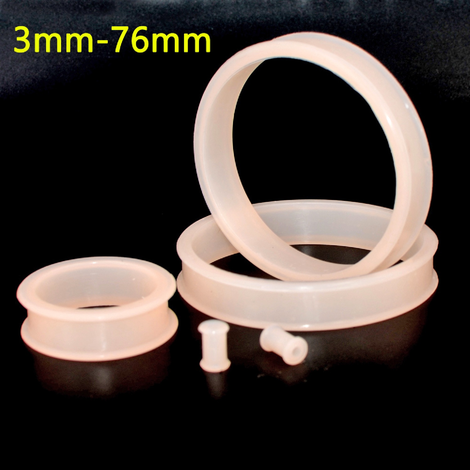 2pcs Supersize Flexível Silico - Body Jewelry Gauges avaliação e preço