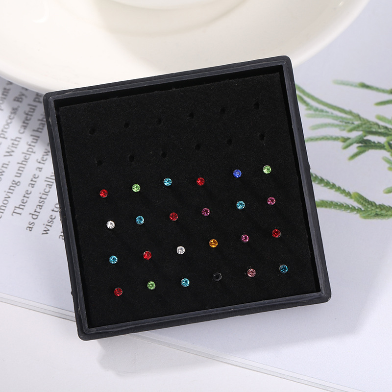 24 pçs/caixa anel de nariz de  - Body Jewelry Jewelry Box avaliação e preço