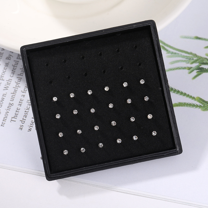 24 pçs/caixa anel de nariz de  - Body Jewelry Jewelry Box avaliação e preço