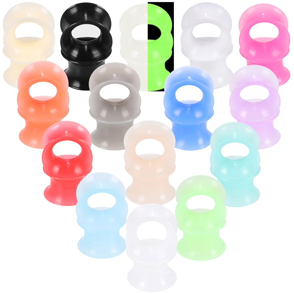 30 pçs/lote silicone flexível  - Body Jewelry Gauges avaliação e preço