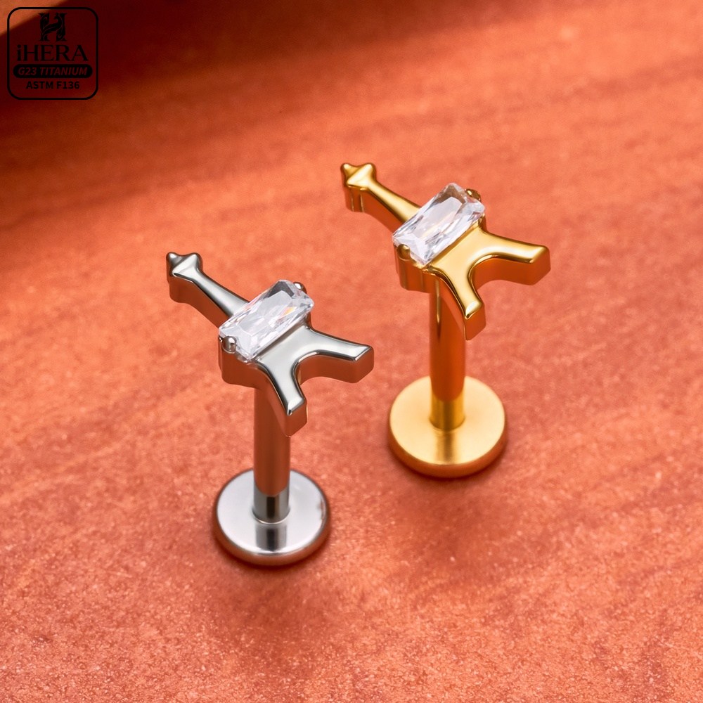 Piercing Labret de Titânio G23 - Conch Earring Hoop avaliação e preço