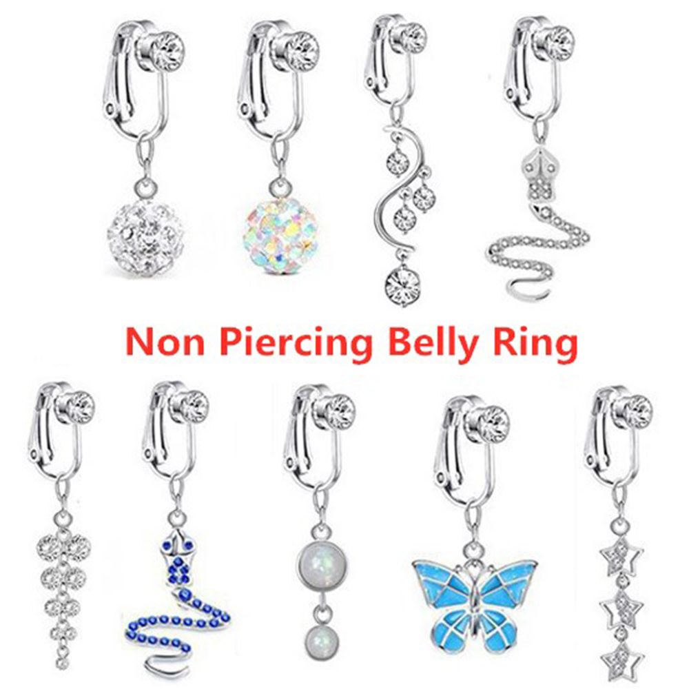 Acessórios de praia clipe não  - Body Jewelry Belly Button Rings avaliação e preço