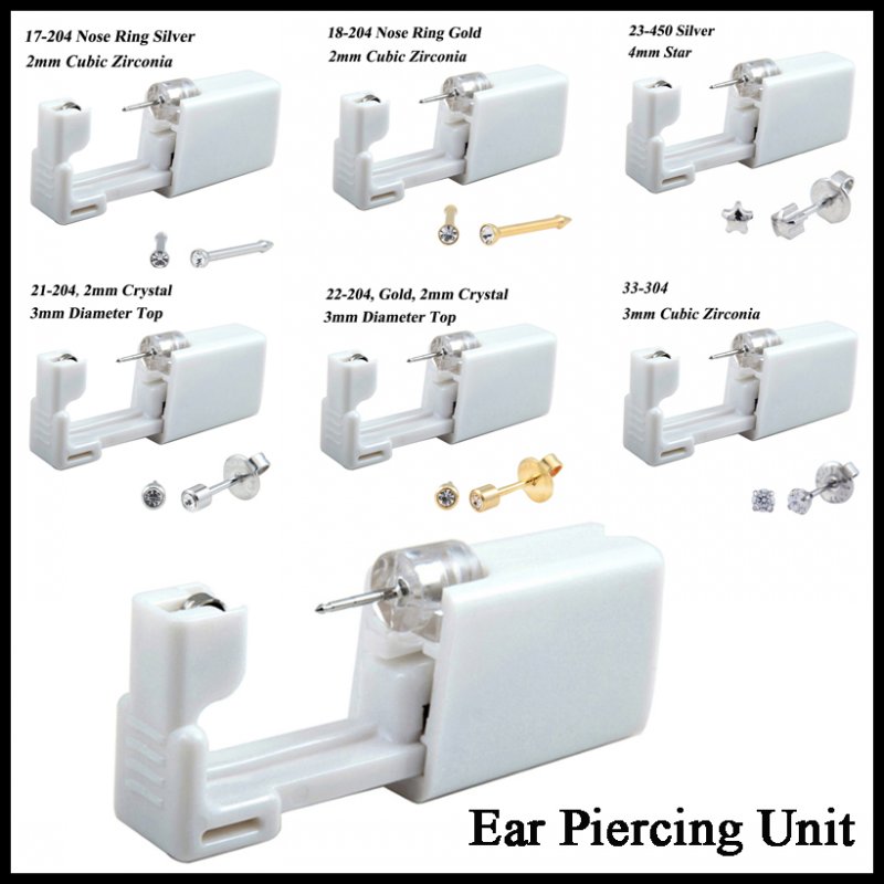 24 pçs/caixa sem dor kit de pi - Body Jewelry Jewelry Box avaliação e preço