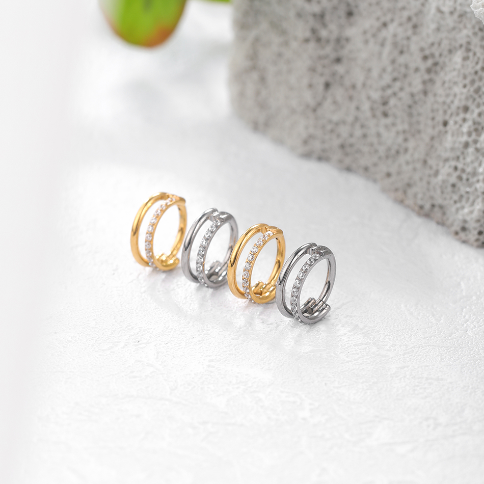 Brinco de titânio g23 daith co - Conch Earring Hoop avaliação e preço