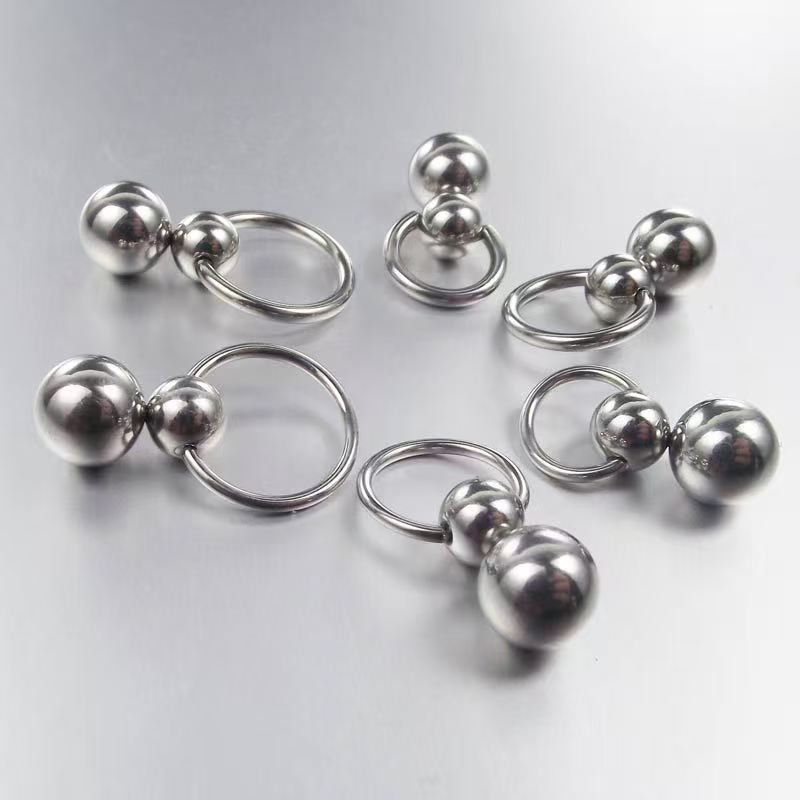 1 pçs de aço inoxidável bola d - Nipple Bar Curved avaliação e preço