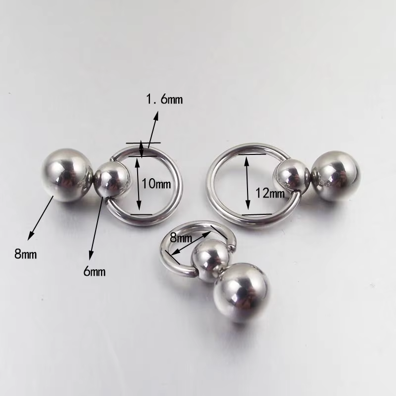 1 pçs de aço inoxidável bola d - Nipple Bar Curved avaliação e preço
