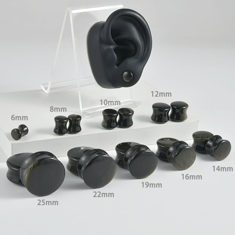 Tampões de ouvido duplos de pe - Body Jewelry Gauge Sizes avaliação e preço