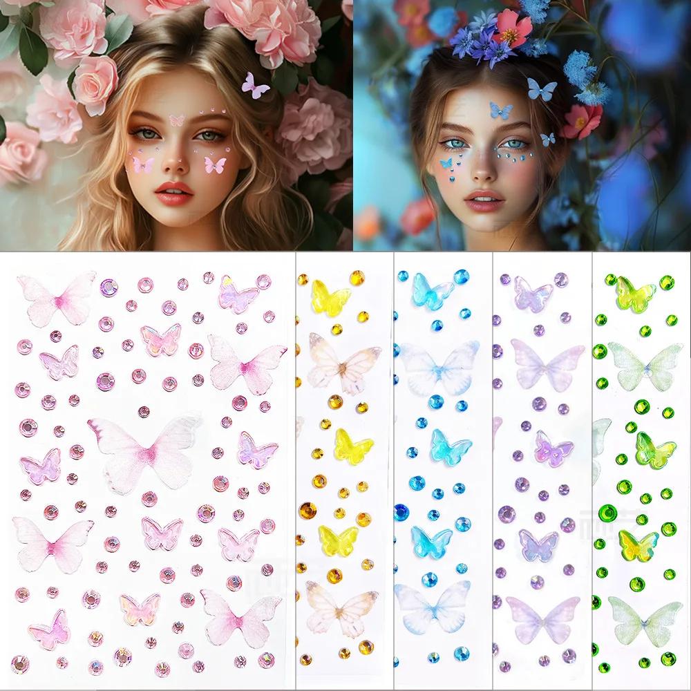1sheet olhos rosto maquiagem b - Body Jewelry Diamond avaliação e preço