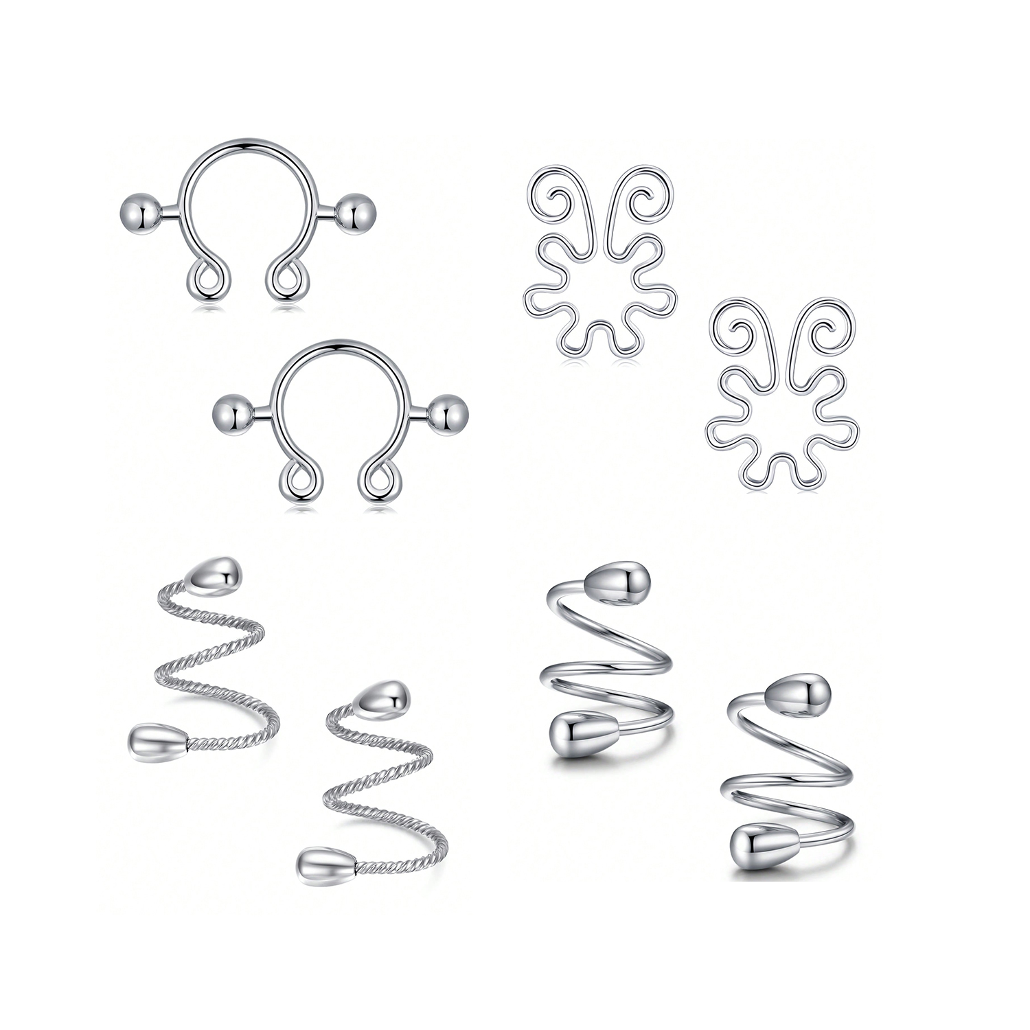Anéis de mamilo falsos de aço  - Body Jewelry Nipple Rings avaliação e preço