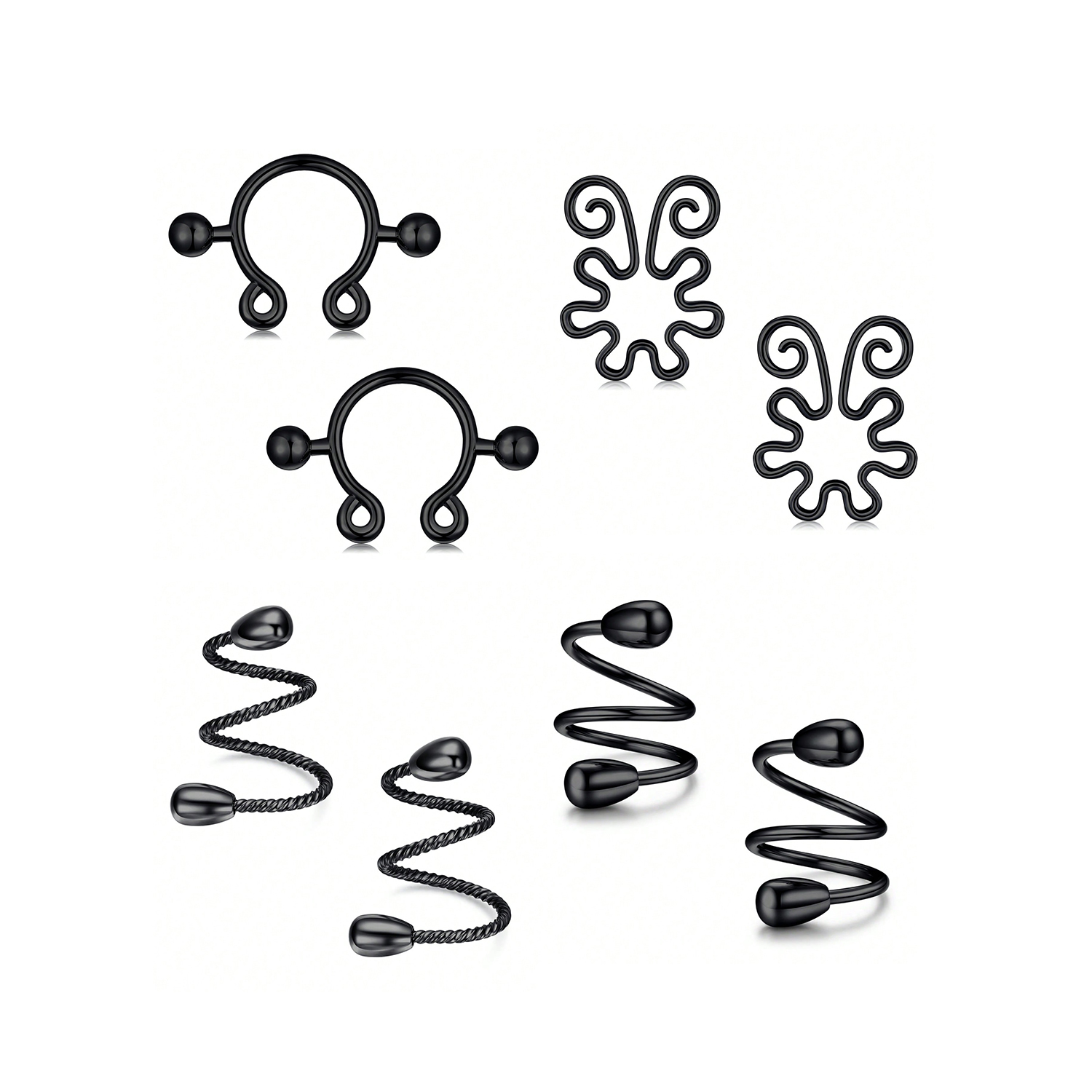 Anéis de mamilo falsos de aço  - Body Jewelry Nipple Rings avaliação e preço