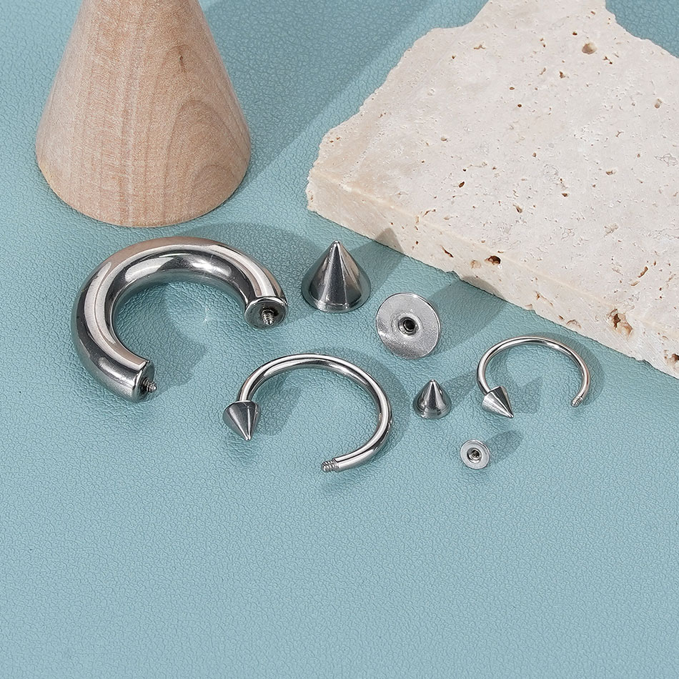 Anel de ferradura de tamanho g - Body Jewelry Gauge Sizes avaliação e preço