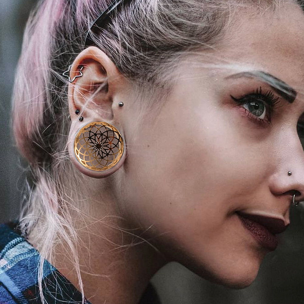 Vankula 2 peças de aço inoxidá - Body Jewelry Gauges avaliação e preço